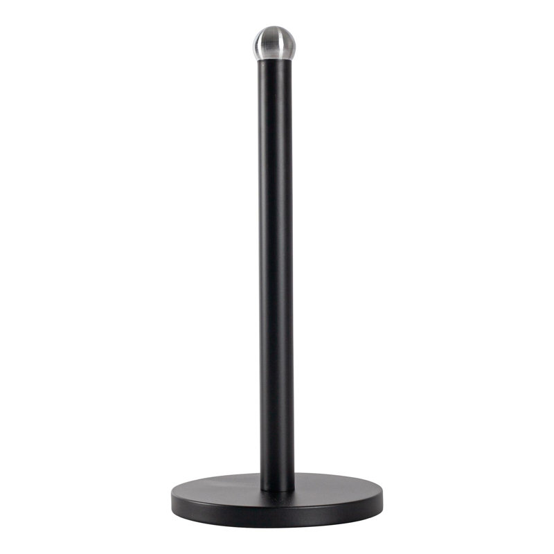 Harbour Housewares - Metal Kitchen Roll Holder, Black