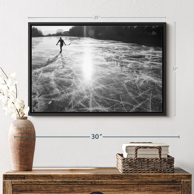«Solo Hockey», reproduction sur toile, H 17 po x l 25 po