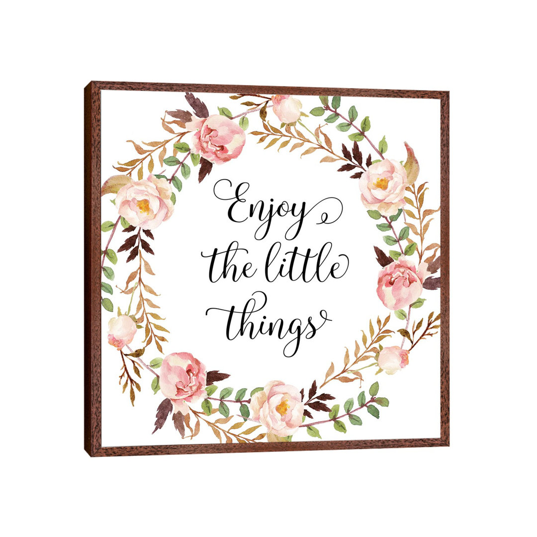 Enjoy The Little Things - Print on Canvas
