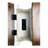 Brown + White Table With Charging - Living Room End Drawer And Storage Cabinet Style Bedside Feature Spacious Barn Door