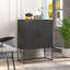 Buffet en métal, armoire de rangement moderne avec 2 tablettes, armoire d'appoint autoportante-770720896