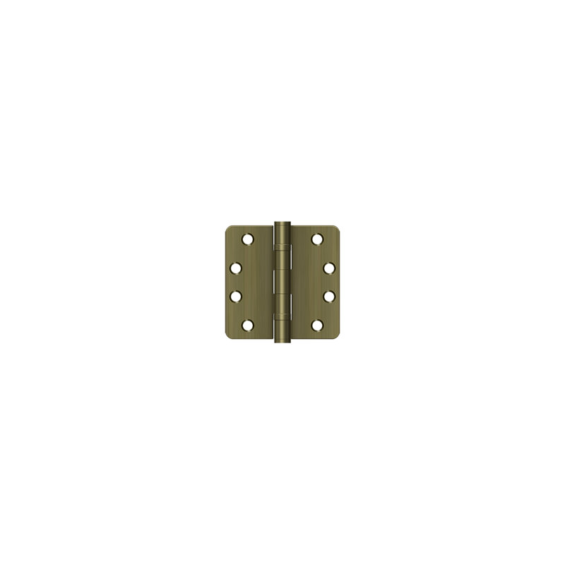 102'' x 102'' Steel Butt Bearing Hinge, Antique Brass