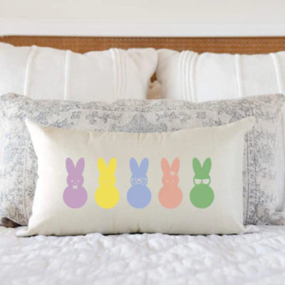  Housse de coussin en coton Sweet Peeps