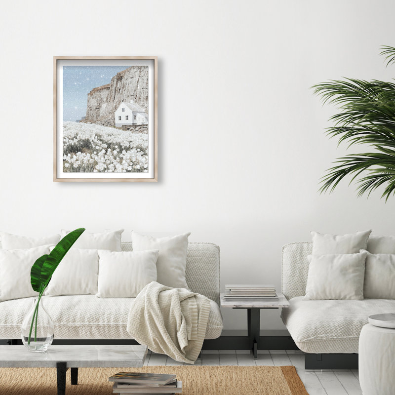 Coastal Homes II Print by Oliver Gal, 31.5" H x 25.5" W, Natural Oak Shadowbox