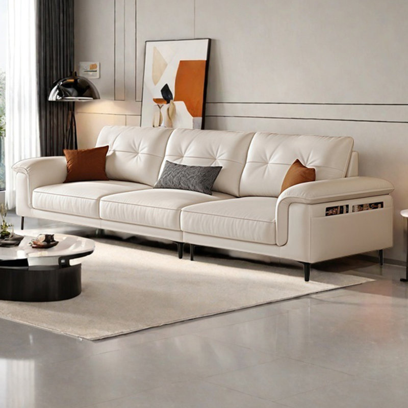 Canapé moderne et simple à lumière droite de luxe, H 36,22 po x l 118,11 po x P 40,15 po, 4