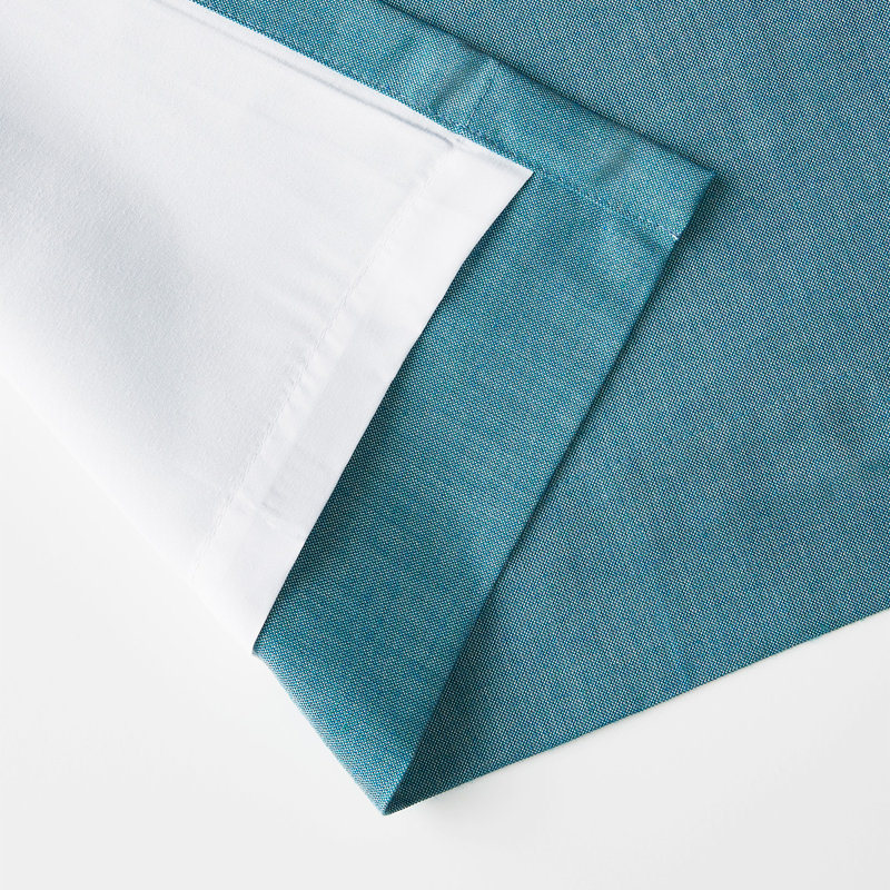 Sunbrella® Delaney Light Filtering Curtain, 50" W x 84" L, Turquoise