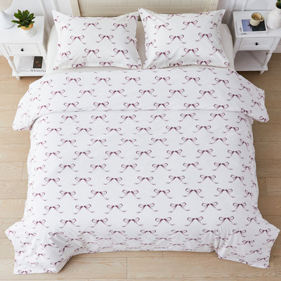 Gentle Ribbons Percale Cotton Duvet Set