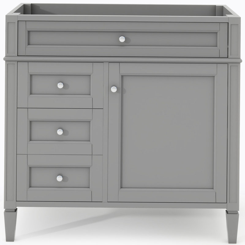 Base de meuble-lavabo simple 35,00 po seulement, Gris, Argent