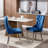 Modern Velvet Dining Chairs, Upholstered Tufted Dining Chair with Pull Ring, Accent Side Chairs for Living Room-1493760843-1493760887-1491034360