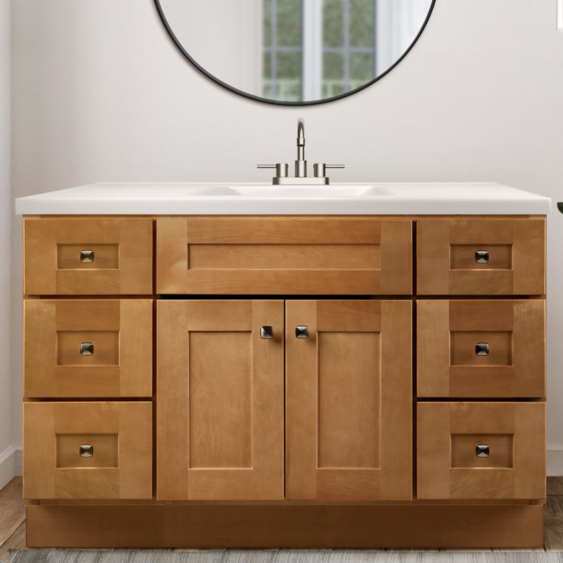 Brookings 48 Inch Modern Birch Freestanding Bathroom Vanity