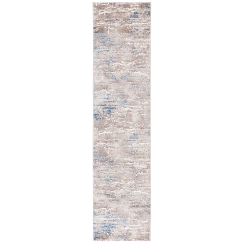 Nyjal Performance Abstract Rug, Runner 2'3" x 8'