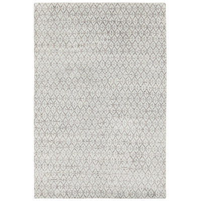 Tapis gris / bleu noué à la main Kingsland