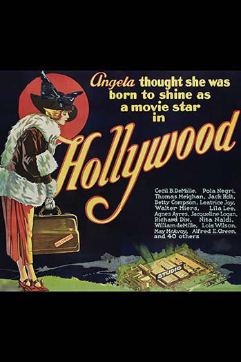 Hollywood-impression publicitaire, H 36 po x l 24 po x P 1,5 po