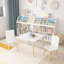Ensemble de table pour enfants et 2 chaises, ensemble de 3 pièces de table et de tout-petits pour enfants, ensemble de table de jeu en bois