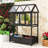 Garden Mini Greenhouse with Movable Wheels, Openable Roof and Storage Box-114494577