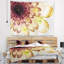Tapisserie florale brun jaune floral typique-28488440