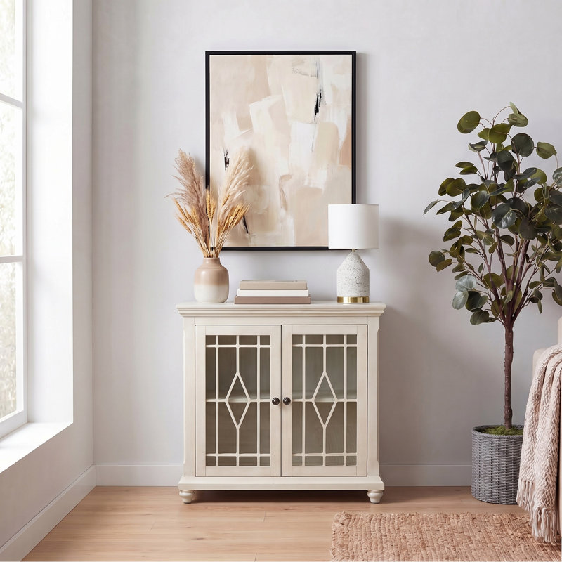 Armoire à deux portes Rosita, Creme