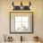 3 - Light Farmhouse Vanity Light Clear Glass Diamond Shade, Brushed Gold-2029131807-2029131786-2029131798