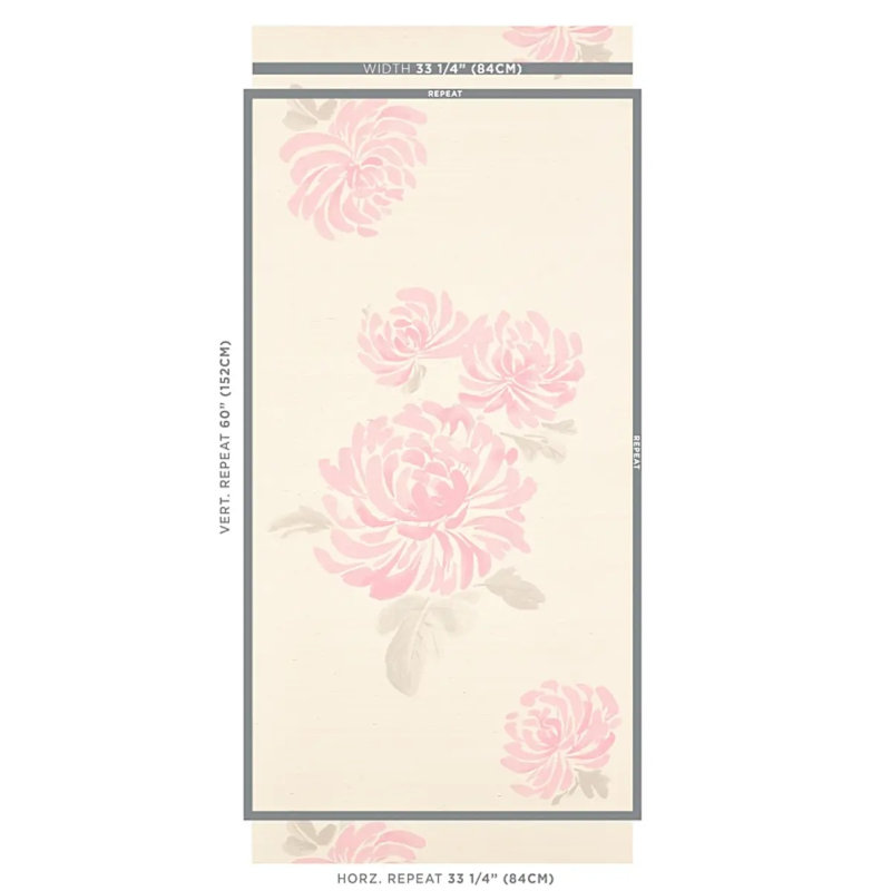 Hana Sisal Wallpaper, Pink