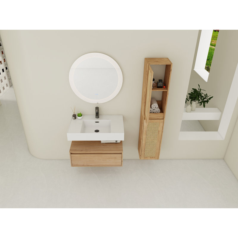 Meuble-lavabo simple avec plateau Nataliah 29,50