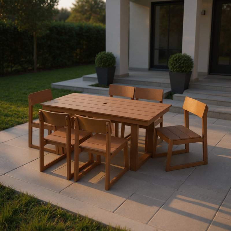 Style Hdpe élégant et résistant aux intempéries pour la terrasse, la pelouse ou la piscine