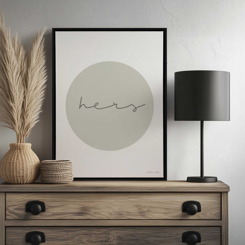 «Her Circle» par Susan Ball, reproduction d'art, Toile avec cadre, L 18 po x H 24 po, Blanc