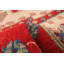 Tapis ivoire en laine noué à la main de conception unique 6 pi 8 po x 9 pi 7 po New Age