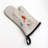 Minimal Bloom Oven Mitt Cotton Twill