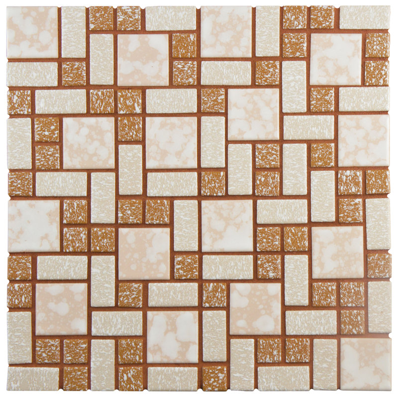 Carreau de mosaïque en porcelaine University, Beige