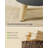 Round footstool with cushioned seat