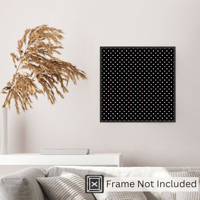 Symbols and Objects Hearts IX Modern Unframed Art Print, 10" H x 10" W