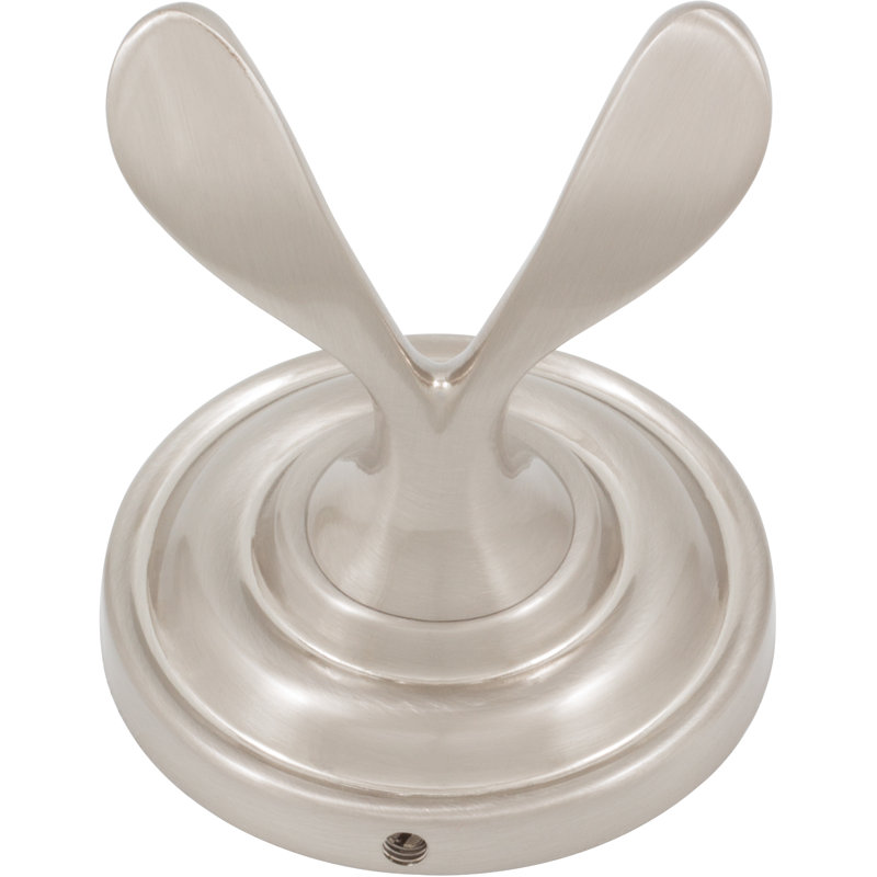 Charlotte Wall Mounted Robe Hook, Satin Nickel