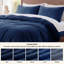 Ensemble de housse de couette à tissage gaufré 100% coton Essential Collection-110365889-106246744