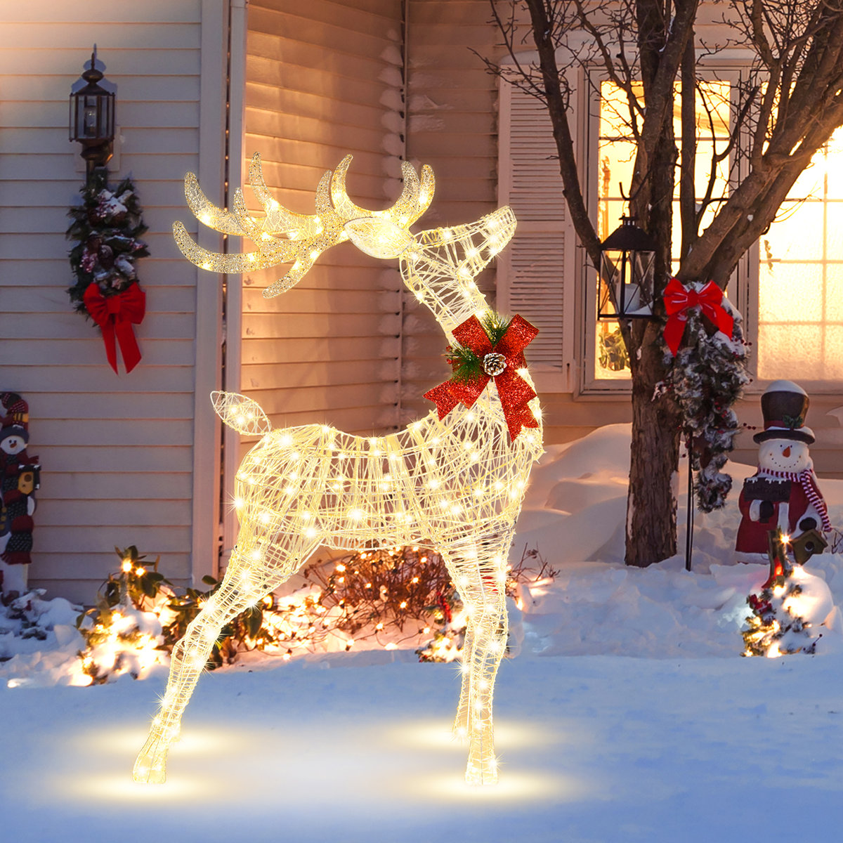 The Holiday Reindeer Lighted Display