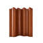 Paravent Mid-Century en bois massif brun Mid-Century