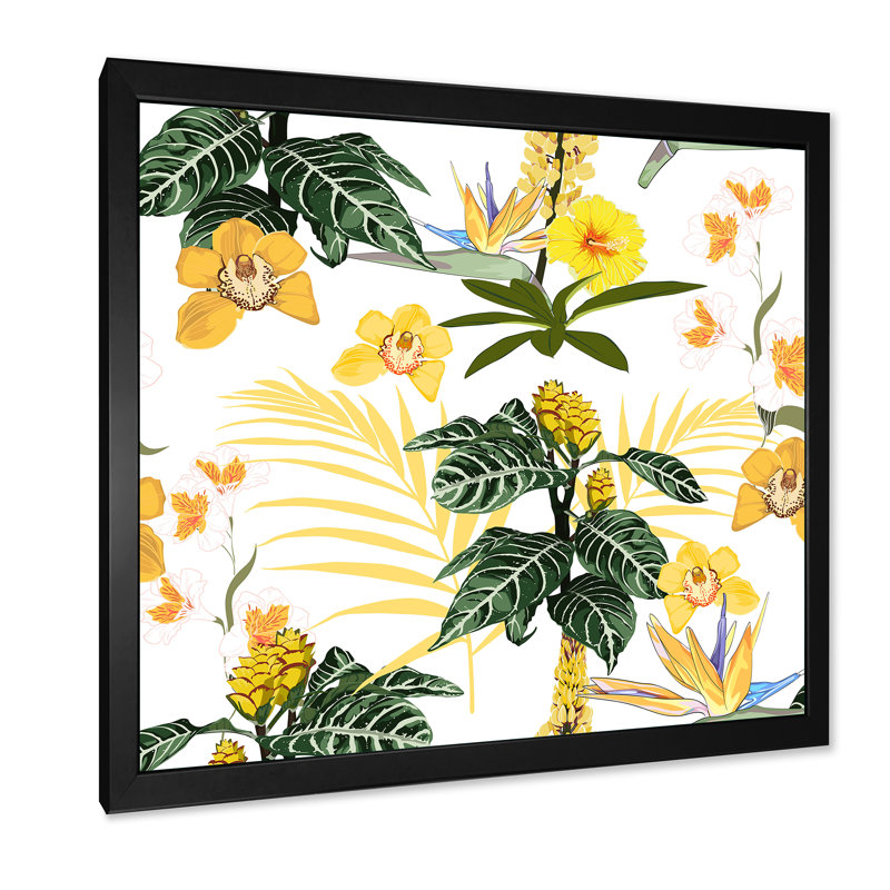 «Of Beautiful Flowers», impression sur toile, H 36 po x l 36 po x 1,5 po, Cadre photo noir