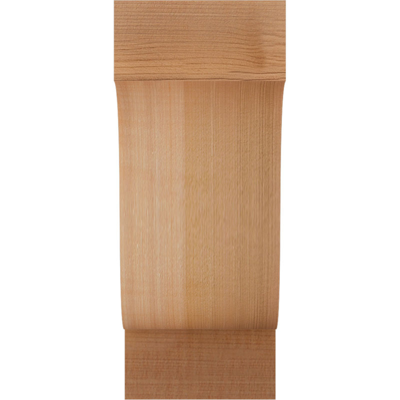 Newport Corbel, H 10 po x l 4 po x P 6 po, Cèdre rouge, Sciage brut