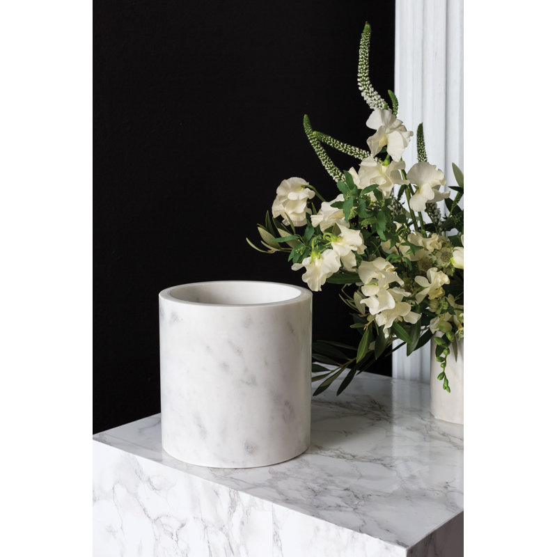 Pot à fleurs en pierre Gerrie, H 6,25 po x l 6 po x P 6 po