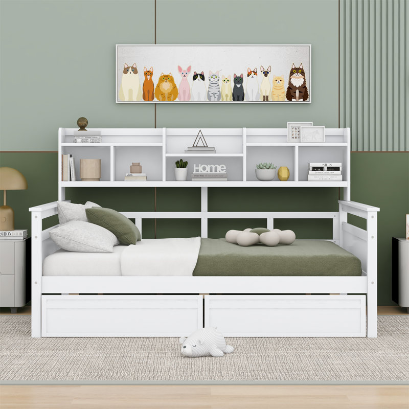 Lit de jour Cabiria, Double, Blanc