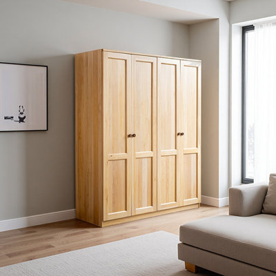 Simple wooden style wardrobe