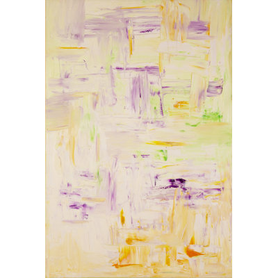 "Blanc sur mauve" par Irina Gorbman - Impression giclée abstraite sur toile