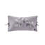 Coussin décoratif lilas brodé 100% coton oblong 12 po x 20 po