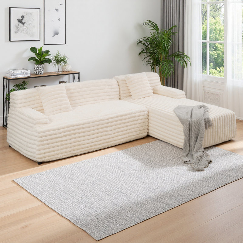 Canapé modulaire 110 po Cloud, Beige