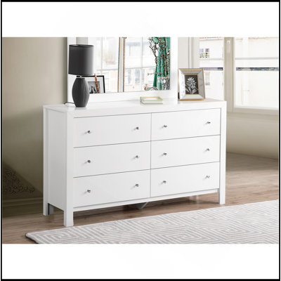Elegant White Transitional Dresser