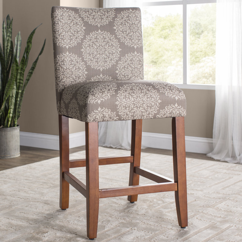 Cocar Upholstered Counter & Bar Stool, Stone Medallion, Counter Stool (24" Seat Height)