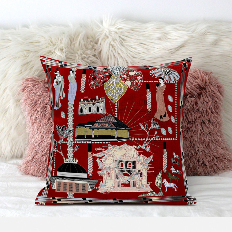 Reversible Throw Pillow, 20" x 20"
