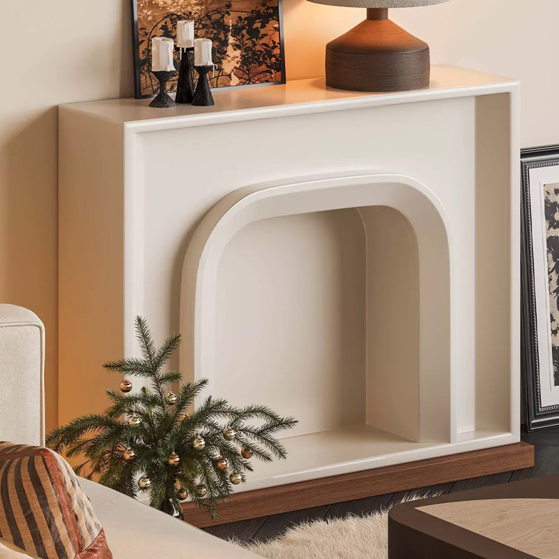 Armoire de cheminée murale au design moderne et minimaliste