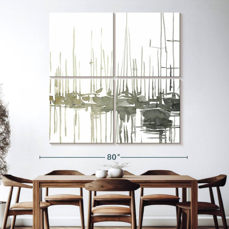 Mehar Early Morning Wharf I, 74" H x 74" W