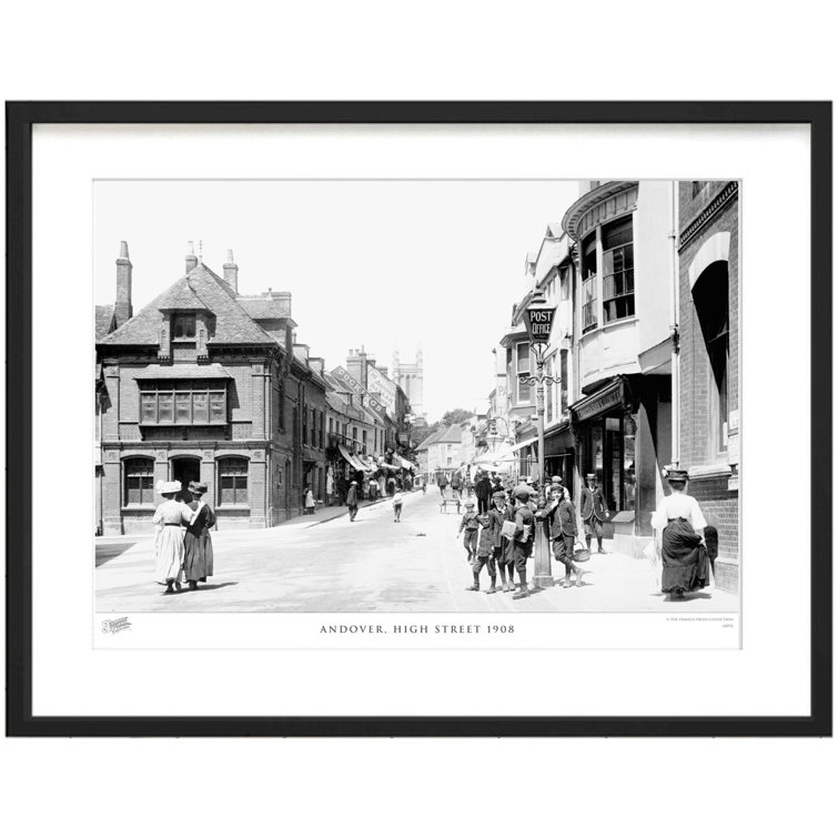 Andover, High Street 1908 by Francis Frith - Single Picture Frame Print