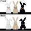 Décorations de Pâques pour la maison, 3 pièces de centre de table de lapin de Pâques, décorations de Pâques, plateau rustique à plusieurs niveaux, décor de ferme pour cadeaux de Pâques,